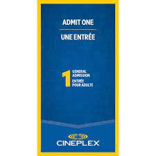 Billet de cinéma Cineplex