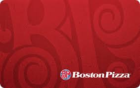 Carte-cadeau Boston Pizza - 50 $